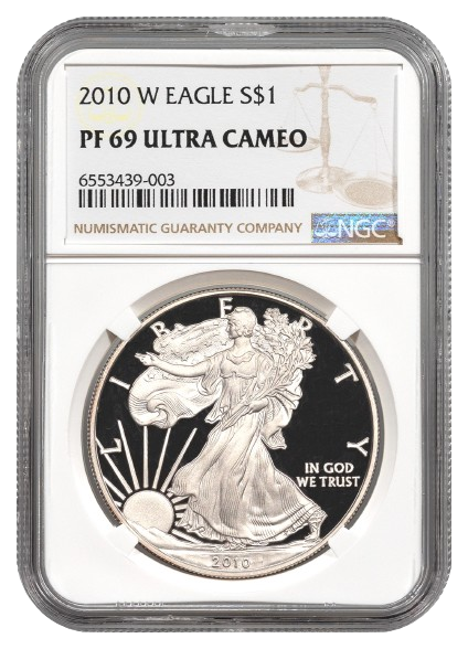 2010-W 1 oz Silver Eagle NGC PF69 Ultra Cameo