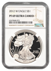2012-W 1 oz Silver Eagle NGC PF69 Ultra Cameo