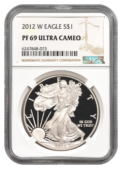 2012-W 1 oz Silver Eagle NGC PF69 Ultra Cameo