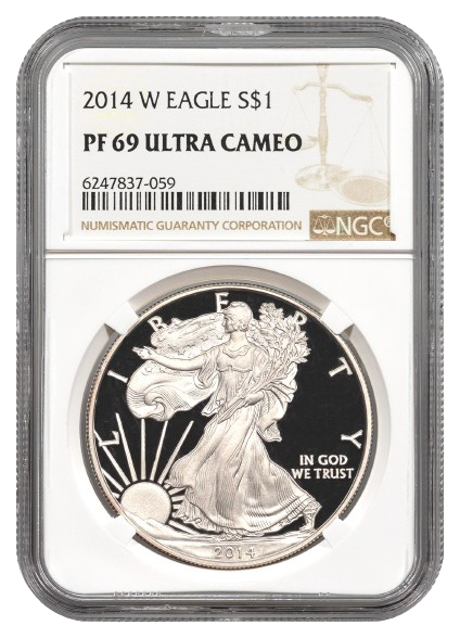 2014-W 1 oz Silver Eagle NGC PF69 Ultra Cameo