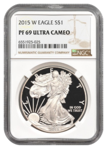 2015-W 1 oz Silver Eagle NGC PF69 Ultra Cameo