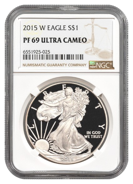 2015-W 1 oz Silver Eagle NGC PF69 Ultra Cameo