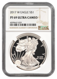 2017-W 1 oz Silver Eagle NGC PF69 Ultra Cameo