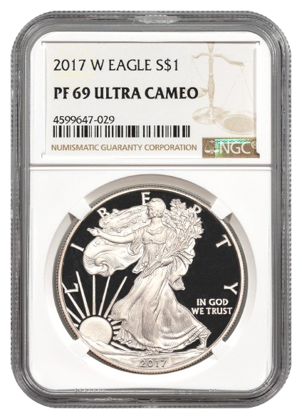 2017-W 1 oz Silver Eagle NGC PF69 Ultra Cameo