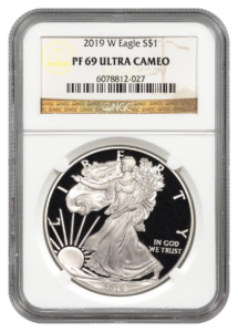 2019-W 1 oz Silver Eagle NGC PF69 Ultra Cameo