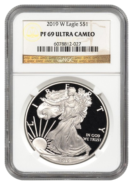 2019-W 1 oz Silver Eagle NGC PF69 Ultra Cameo