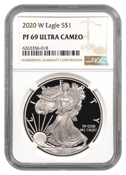 2020-W 1 oz Silver Eagle NGC PF69 Ultra Cameo