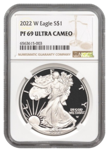 2022-W 1 oz Silver Eagle NGC PF69 Ultra Cameo