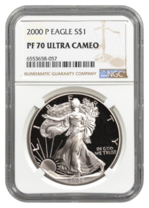 2000-P 1 oz Silver Eagle NGC PF70 Ultra Cameo