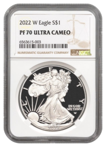 2022-W 1oz Silver American Eagle NGC PF70 Ultra Cameo