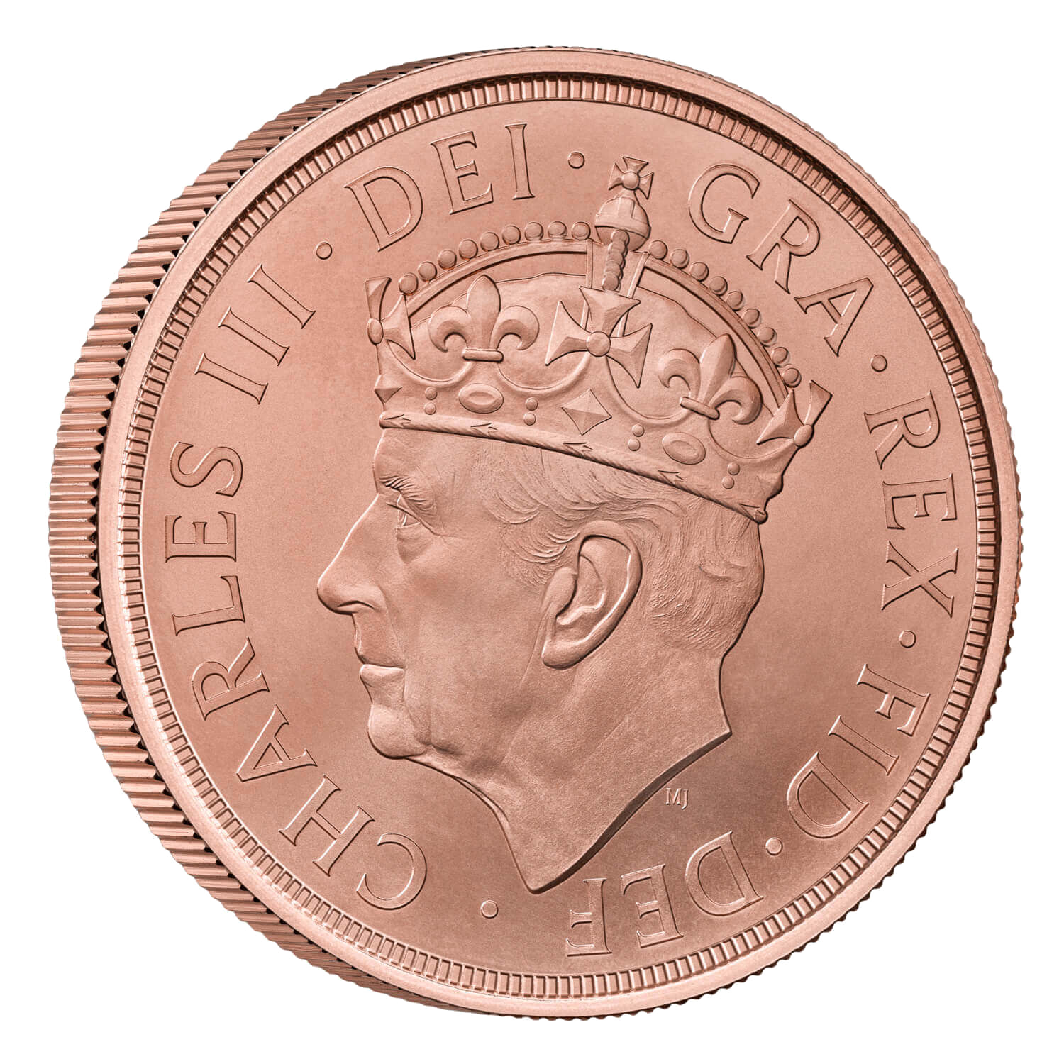 2023 King Charles III British Gold Coronation 5 Pound Sovereign BU