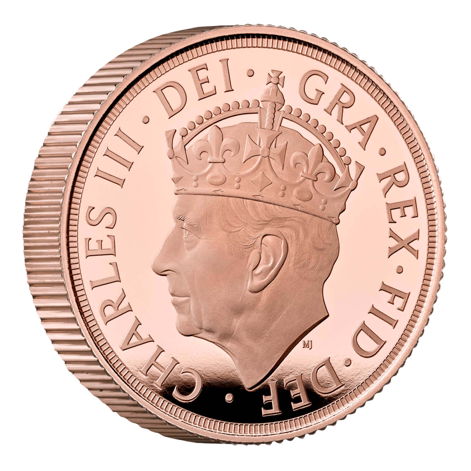 2023 British Gold Piedfort Sovereign - King Charles III Coronation