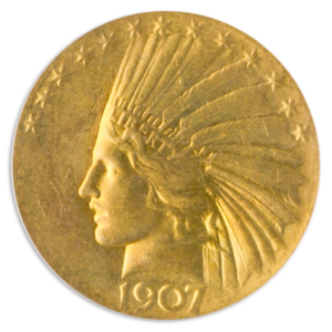 1907 $10 Indian Wire Edge PCGS MS63 CAC