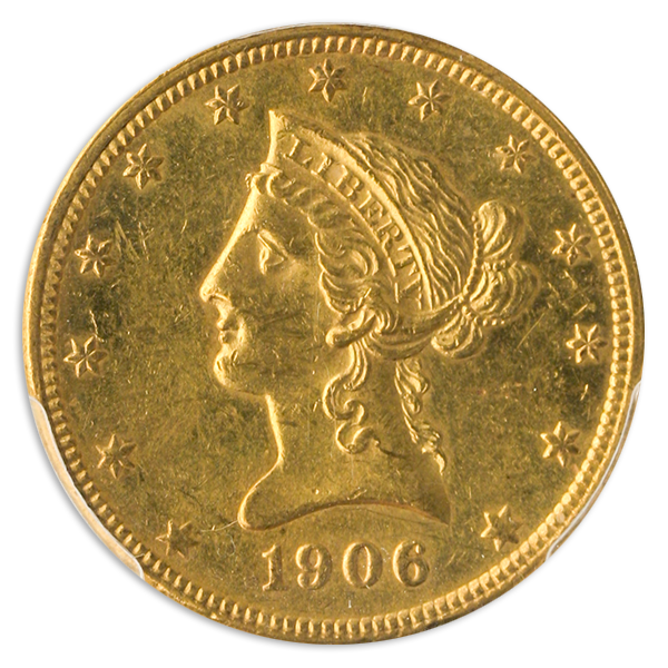 1906-O $10 Liberty PCGS MS62