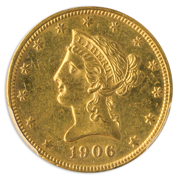 1906-O $10 Liberty PCGS MS62 1906-O $10 Liberty PCGS MS62