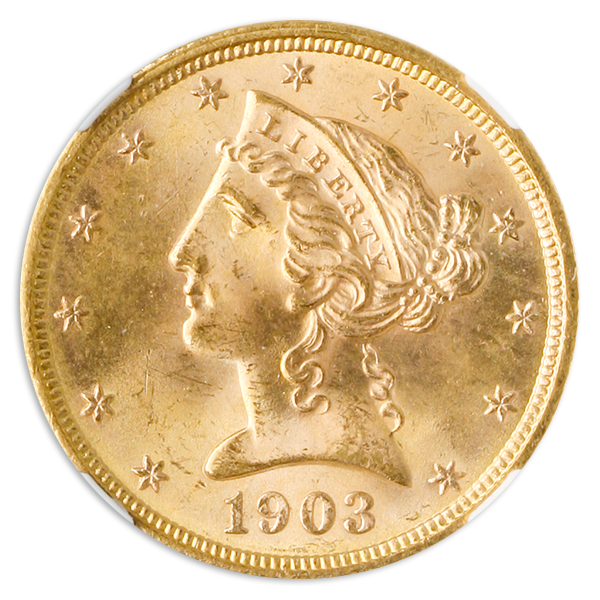 1903-S $5 Liberty NGC MS65 CAC