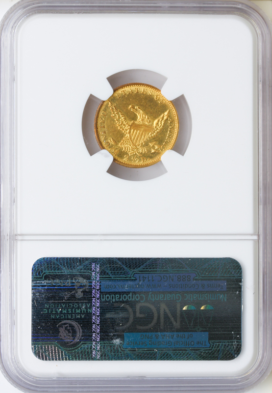 1834 $2 1/2 Classic NGC MS61