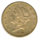 1879-CC $20 Liberty PCGS AU50 CAC