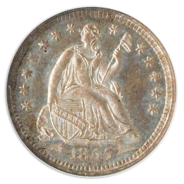 1855 Seated Liberty Half Dime NGC PR66 CAC