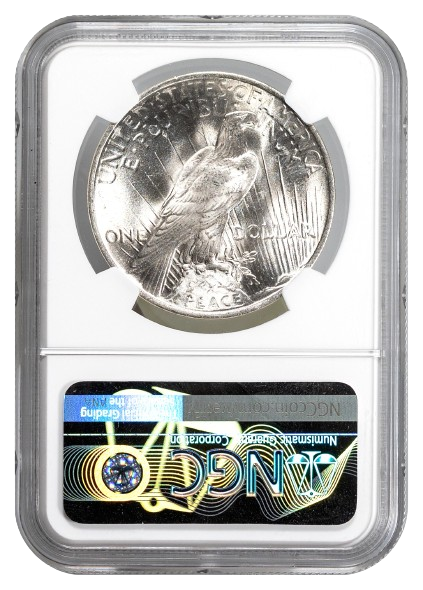 1922 Peace $1 NGC MS64