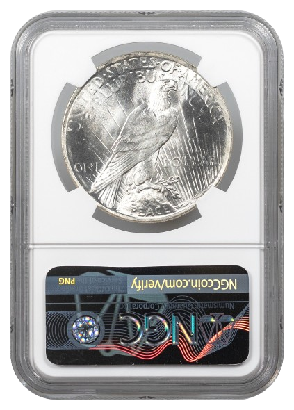 1923 Peace $1 NGC MS63