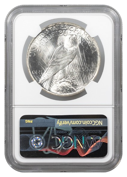 1923 Peace $1 NGC MS64