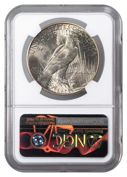 1925 Peace $1 NGC MS66