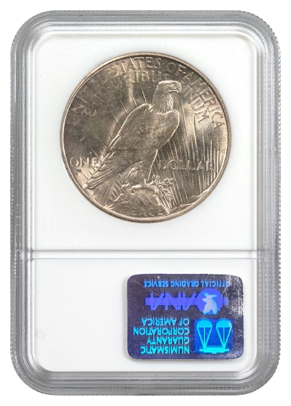 1934-D Peace $1 NGC MS64