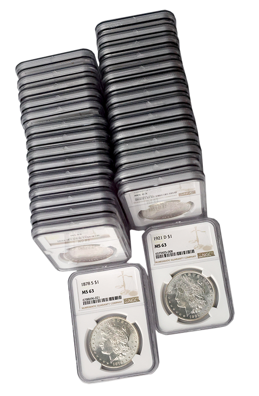 30-Piece Morgan Dollar Set NGC MS63