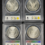 4-Piece Morgan Dollar-S Set 1879-1882 PCGS MS67