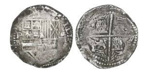 8 reales Philip II (Assayer B) 
