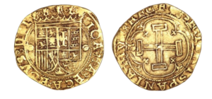 Burgos Mint 1 Escudo Carlos and Juana Atocha wreck coin 