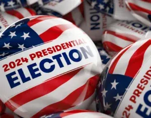 2024 Presidential Election buttons 