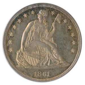 1864 Seated Liberty $1 PCGS PR64