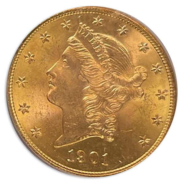 1901 $20 Liberty PCGS MS65 CAC