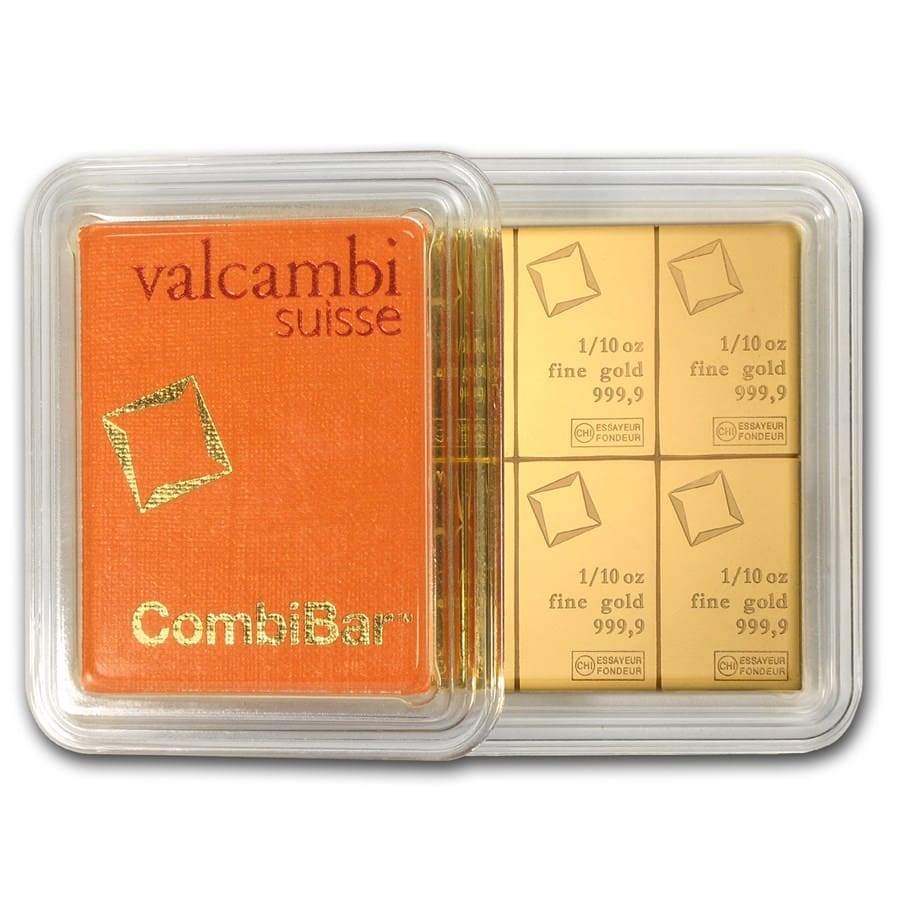 1 oz Gold CombiBar - Valcambi