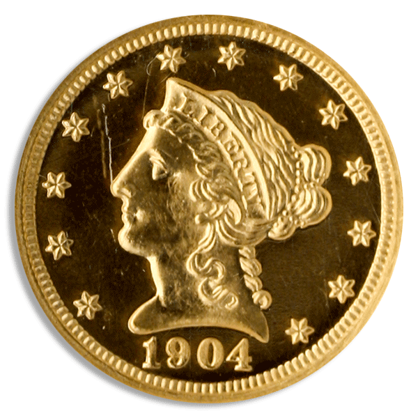 1904 $2.50 Liberty NGC PR65 CAC