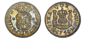 1744 Felipe V ½ Real 