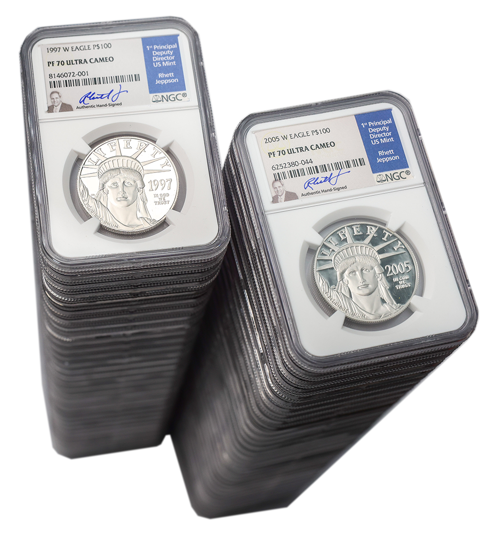 1997-2023 65-Piece Proof Platinum Eagle Set NGC PF70 1997-2023 65-Piece Proof Platinum Eagle Set NGC PF70