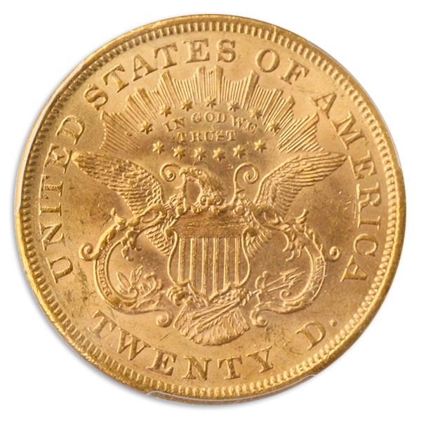 1873 $20 Liberty Open 3 PCGS MS62 1873 $20 Liberty Open 3 PCGS MS62