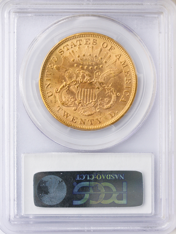 1873 $20 Liberty Open 3 PCGS MS62 1873 $20 Liberty Open 3 PCGS MS62