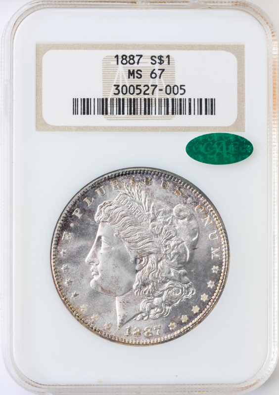 1887 Morgan Dollar NGC MS67