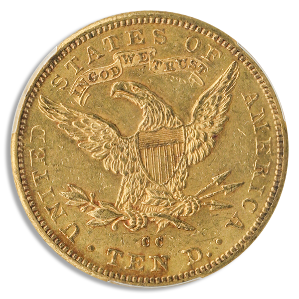 1891-CC $10 Liberty PCGS AU58 CAC