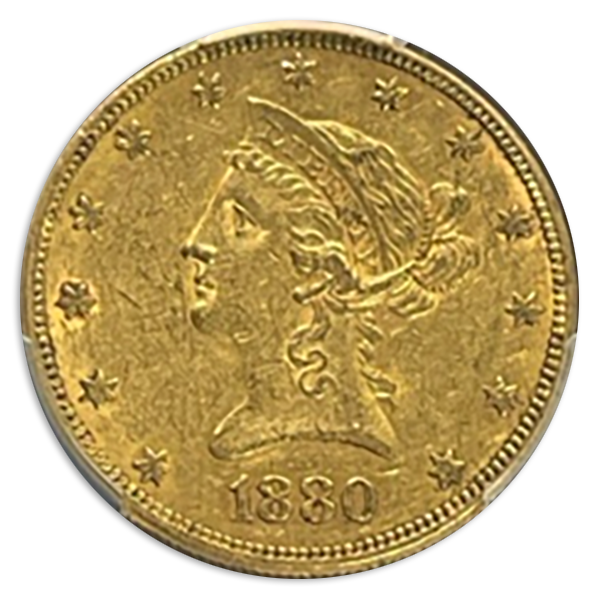 1888-O $10 Liberty PCGS AU55 CAC