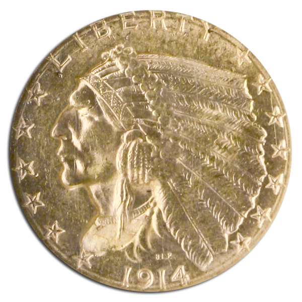 1914-D $2 1/2 Indian NGC MS63