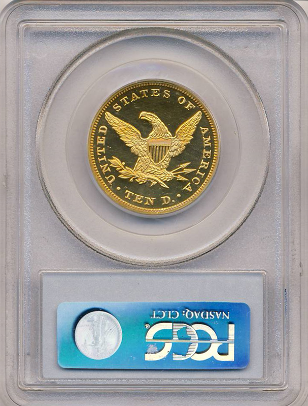 1863 $10 Liberty PCGS PR64 CAC Deep Cameo