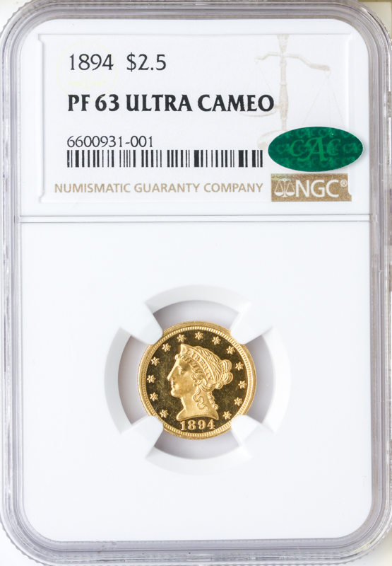 1894 $2.50 Liberty NGC PF63 Ultra Cameo