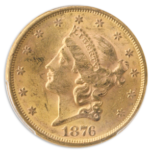 1876-S $20 Liberty PCGS MS62 CAC