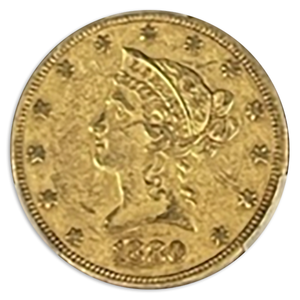 1880-O $10 Liberty CACG XF45