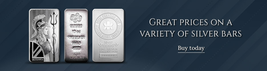 Great prices on a variety of silver bars